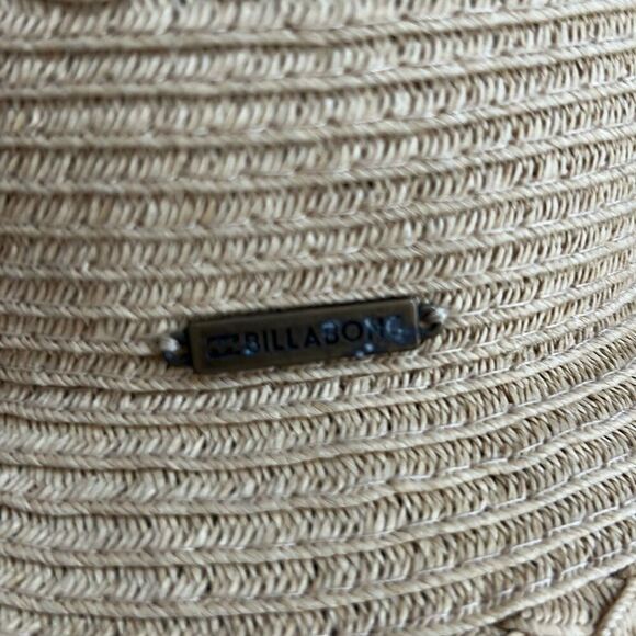Billabong Natural Straw Sun Hat Floppy Brim One Size Beach Pool Outdoors Gardeni - Picture 7 of 11